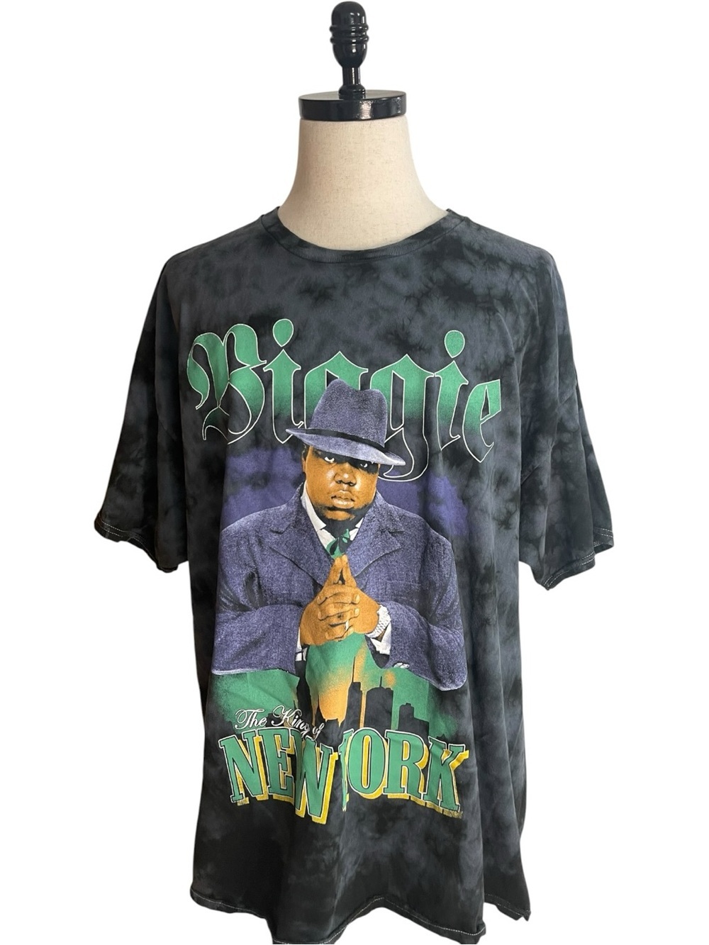 The Notorious B.I.G. Biggie Graphic Tee Black Green
